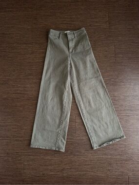 Universal Thread Wide-Leg Chinos in Olive Green